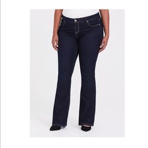 Torrid slim boot jeans vintage stretch dark wash